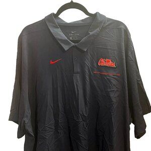 4XL Nike Dri-Fit Ole Miss Polo shirt- Navy NWOT
